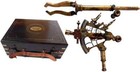 Marine Brass Sextant Working Astrolabe With Box   Stand Handmade Christmas Gift