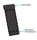 Dump Truck   Trailer Tarp Kit With 8  X 14  Pvc Double Pocket Mesh Tarp