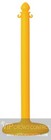 4 Pcs C-hook Plastic Stanchion In Yellow  Vip Crowd Control