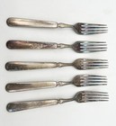 Vintage 1847 Rogers Bros Silverplate Dinner Forks 7 5    Flatware Set Of 5