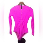 Nwt Good American Good Long Sleeve One-piece Rashguard Swimsuit Sz Small