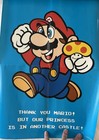Vintage Nintendo Super Mario Bros Poster 1985 Our Princess Is In Another Castle 