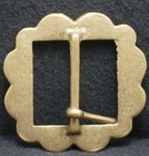 Xa07101 Very Cool Vintage 1970s   classic Tongue Type   Unisex Brass Belt Buckle