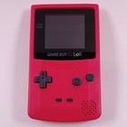 Nintendo Game Boy Color Console Gbc Berry Red - Backlit Ips Screen Mod - Mint 