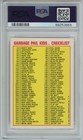 1985 Topps Os1 Garbage Pail Kids Series 1 Thin Lynn 29b Checklist Glossy Psa 9