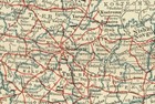 Russia Map  1906 Authentic  dated  Political Division  City  Topography  Rail  
