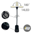 Usb Rechargeable Flexible Reading Lamp 14led Night Light Clip-on Desk Book Lamp