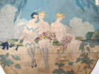 Richard Hudnut Three Flowers George Barbier Flapper Girls Art Deco Paper Box