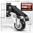 4pack Retractable Workbench Casters Kit  Heavy Duty Workbenches Wheeels With 600