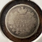 1892 Canada 5 Cents 0 925 Silver Coin  Only 860 000 Minted 