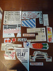 Mixed Lot Scale Model Military Airplane Stickers decals Usa   Foreign     New