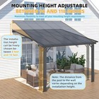 Outdoor Adjustable Height Gazebo For Patio  Large Metal Wall-mounted Pergolas