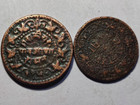 India Princely State Gwalior Madhav Rao Pav Anna      Paisa - 2 Old Cobra Coins