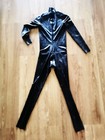 Black Latex Full-body Catsuit