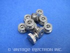  10  New Nickel Plated Solid Brass Knurled Thumb Nuts  4-40  0 375 d X 0 250 h 