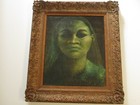 Vintage Surrealism Painting Surrealism Portrait Black Americana Modernism Woman