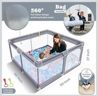 Todale Baby Playpen Toddler Large Baby 50     50    Playard Pp-20-1515 - Black