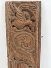 Antique Hand Carved Wood Panel Winged Horse Relief Architectural Wall Art Decor