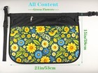 Garden Apron For Women With 7 Pocket half Florist Apron Green Flowers