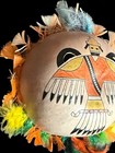 Vintage Native American Cherokee Brad Hawiyeh-ehi Gourd Mask Signed