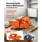 Uimoso 8  Heavy Duty Multi-purpose Ductile Iron Bench Vise With Anvil