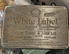 Vintage 1975 White Label Dewars Blended Scotch Whisky Belt Buckle Usa 3 3x2 1 4