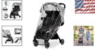 Clear Waterproof Stroller Rain Cover With Zipper - Ultimate Weather Shield