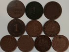 Germany 67 Coin Lot  1817 1 Pfenning 1794 1 2 Stuber  1835 3   1852 1 Kreuzer   