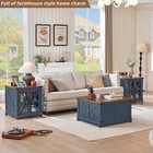 Joaxswe Farmhouse Coffee Table Set - 2 Piece  end Table   Coffee Table 