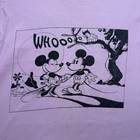 Vintage 80s Mickey Minnie Mouse Whooo Walt Disney Cartoon Owl Shirt Size Large