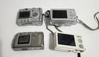 Lot Of 4 Digital Cameras - Parts Or Repair Only -nikon  Canon  Vivitar  Sanyo