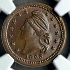 1863 Patriotic Civil War Token 26 418a Ngc Ms64 Bn Peace Forever