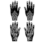 Temporary Tattoo Kits Henna Kit 5 Inks 101 Stencils Cosmetic Grade For