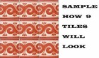 9 Mexican Tiles Wall Floor Use Talavera Mexico Ceramic Handmade Pottery C 060