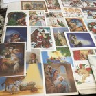 Lot Of 51 Vintage Christmas Greeting Cards Assorted Styles Envelopes Flat Finish