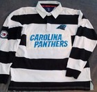 Mens Tommy Hilfiger Rugby Polo Long Sleeve-nfl Carolina Panthers-sz Lg-new