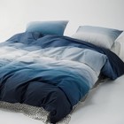 Blue Duvet Cover Set Twin 100  Cotton Bedding For Boys Girls Teens Dark Blue    