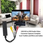 Usb 2 0 Audio Video Vhs To Dvd Vcr Pc Hdd Converter Adapter Digital Capture Card