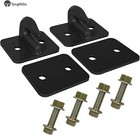 2pcc 3 8  Bolt On Grab Chain Hooks For Skid Steer Loader Plate Tractor Bucket