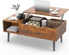 Lift Top Wood Coffee Tables For Living Room Wood With Storage Hidden Compartmet