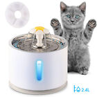 2 4l Cat Water Fountain For Pet Dog Led Drinking Water Bowl Automatic Dispenser