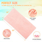 8-pack Baby Burp Cloths - Soft  Extra Absorbent Coral Fleece