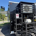 Black Stainless Steel Food Trailer Mobile Kitchen Concession Stand
