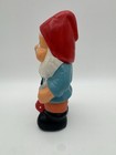 Vintage Ceramic Doc Style Dwarf Figurine 8    Gnome Statue Pickaxe Mushroom