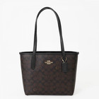Coach Small City Tote Bag In Signature Canvas
