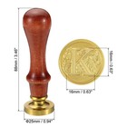 Alphabet K Wax Seal Stamp  Initial Letter Sealing Wax Stamp Retro  Style 2