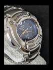 Casio G-shock Mtg-120 Authentic Used Blue Dial Stainless Steel Watch