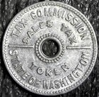 Washington State Tax Commission Sales Tax Token 22mm  c2135 