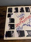 Self Destruction 12  Record Signed Krs One Flavor Flav Doug E Fresh Lyte Kool Mo