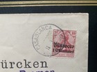 Morocco Casablanca 1900s Cover To Nordenham Germany Purple Bremen Handstamp Vgc